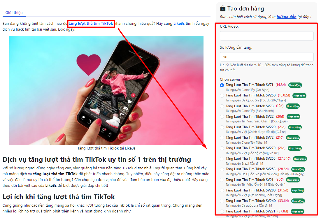 Dịch Vụ Tiktok